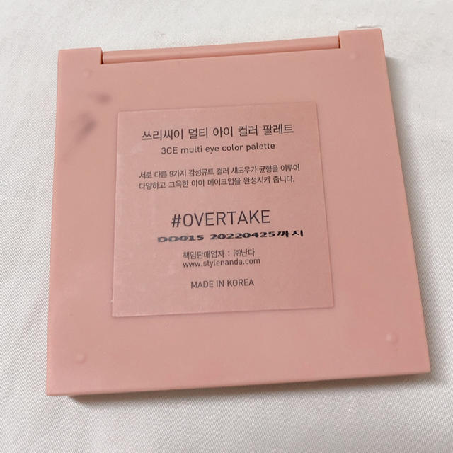 3CE #OVERTAKE コスメ/美容のベースメイク/化粧品(アイシャドウ)の商品写真