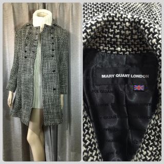 マリークワント(MARY QUANT)のマリクワ♡ツイードダブルコート(ピーコート)