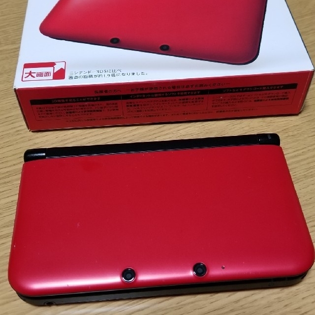 ニンテンドー3DS(ニンテンドー3DS)の[中古送込]ニンテンドー3DSLL☆レッド☆故障あり エンタメ/ホビーのゲームソフト/ゲーム機本体(携帯用ゲーム機本体)の商品写真