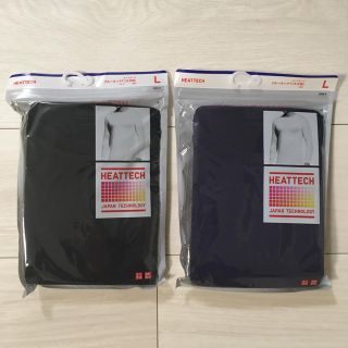 ユニクロ(UNIQLO)のユニクロ ヒートテック 2枚 メンズ Lサイズ　新品(アンダーシャツ/防寒インナー)