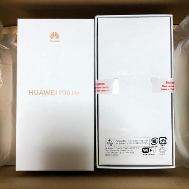 huawei p30 lite　simフリー　ブラックスマートフォン/携帯電話