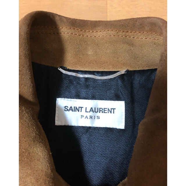 saint laurent サンローランパリ スエードレザージャケット 42 | www