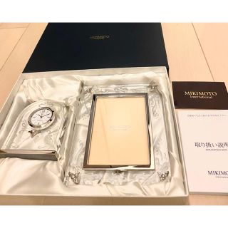 ミキモト(MIKIMOTO)の【新品】ミキモト 真珠 置き時計&写真立て セット(その他)