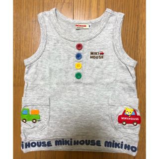 ミキハウス(mikihouse)のミキハウス くるまワッペン タンクトップ（80）(タンクトップ/キャミソール)