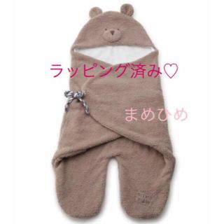 ジェラートピケ(gelato pique)のレア‼︎新品♡ベビモコ'テディベア baby オクルミ♡ブラウン♡ジェラートピケ(おくるみ/ブランケット)