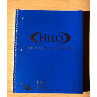 新品未使用　ハワイ大学　ヒロ校　HILO リングノート　フラレッスン　アメリカ製(ノート/メモ帳/ふせん)