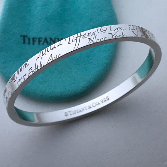 Tiffany ノーツナロー バングル希少