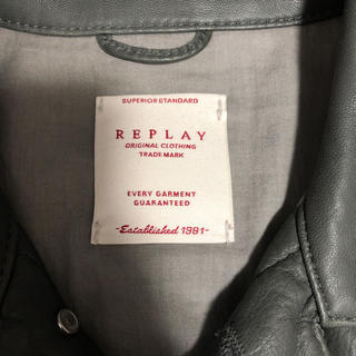 Replay - レザージャケット、Gジャンの通販 by WHITE's shop｜リプレイ ...