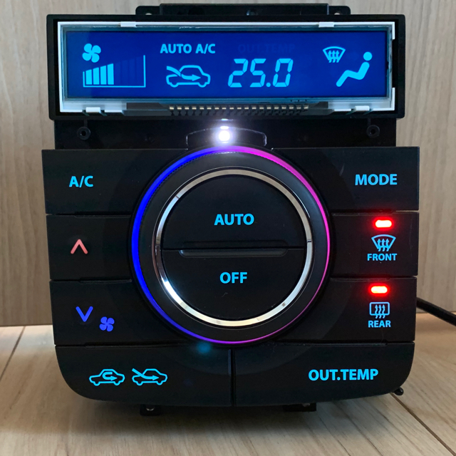 エブリィエアコンスイッチ打ち替え基盤 液晶色反転6色オーダーOK エブリィエアコンスイッチ打ち替え基盤 液晶色反転6色オーダーOK