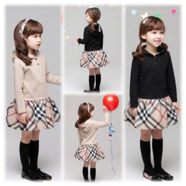 140cm ☆早割☆ パーカーワンピース キッズ/ベビー/マタニティのキッズ服女の子用(90cm~)(ワンピース)の商品写真