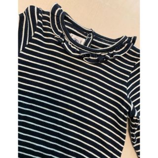 プチバトー(PETIT BATEAU)のボーダーカットソー ロンT トップス　プチバトー　80 86 90(Tシャツ/カットソー)