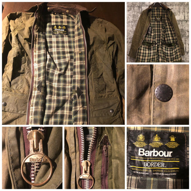Barbour(バーブァー)のBarbour バブアー オイルドジャケット BORDER ボーダー セージ メンズのジャケット/アウター(ミリタリージャケット)の商品写真