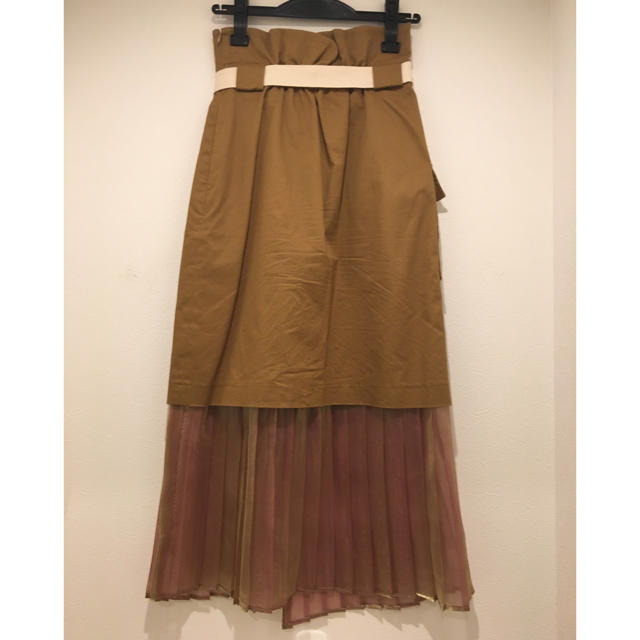 MURUA(ムルーア)のmurua 切り替え シースルースカート レディースのスカート(ロングスカート)の商品写真