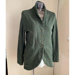 メルベイユアッシュ(MERVEILLE H.)のメルベイユアッシュ❣️カットソージャケット❣️オリーブグリーン(テーラードジャケット)