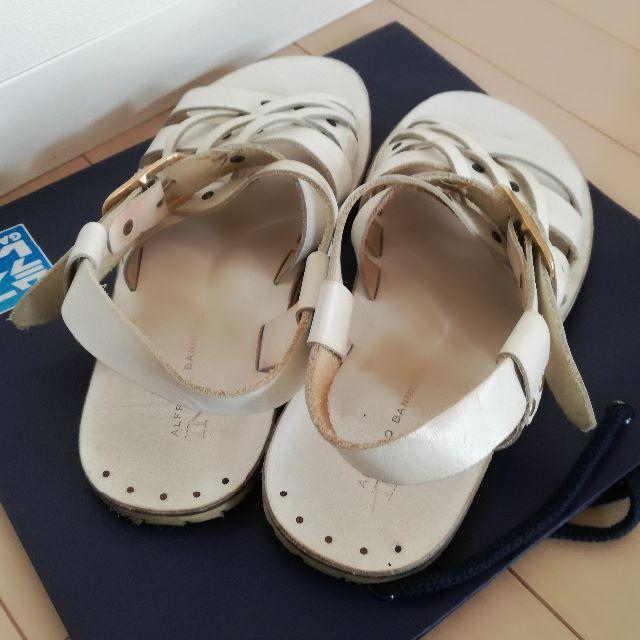 alfredoBANNISTER(アルフレッドバニスター)のマルチクロスレザーサンダル（ホワイト） メンズの靴/シューズ(サンダル)の商品写真