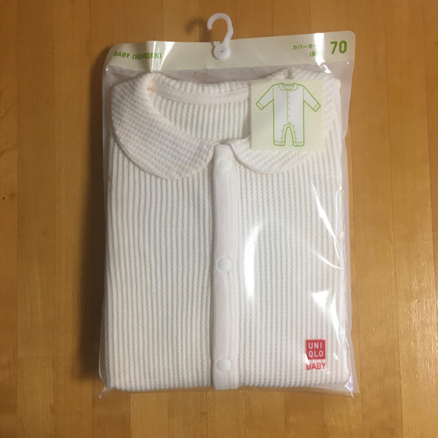 UNIQLO(ユニクロ)のUNIQLO ワッフル カバーオール キッズ/ベビー/マタニティのベビー服(~85cm)(ロンパース)の商品写真