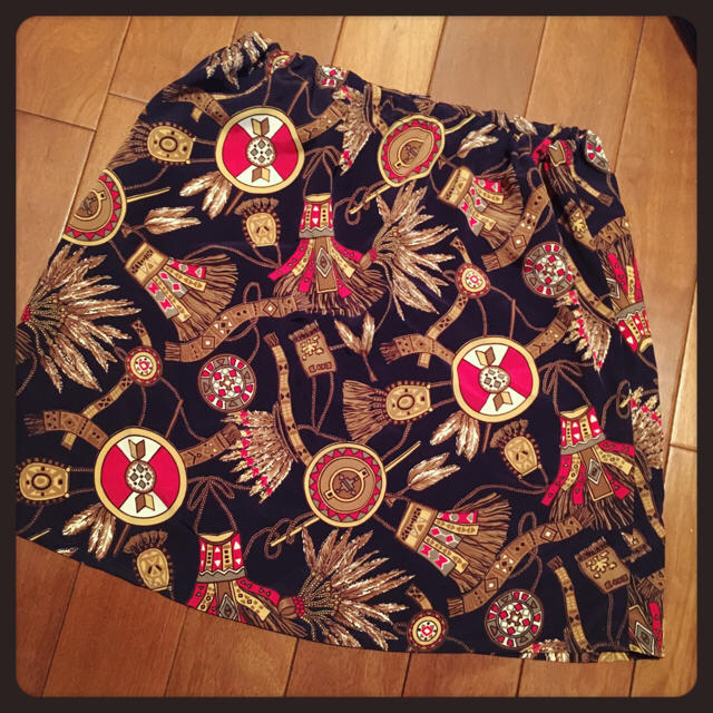 スカーフ柄金ボタンスカート♡ レディースのスカート(ミニスカート)の商品写真