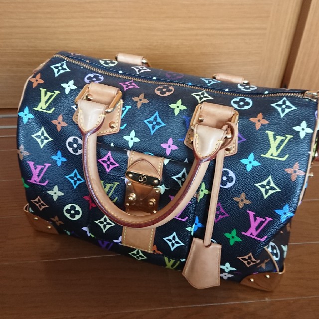 品質が LOUIS VUITTON ルイビィトン マルチカラー ハンドバッグ