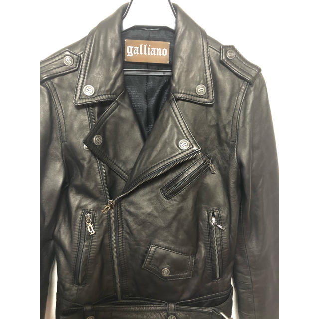 GALLIANO - john galliano ジョンガリアーノ レザー ライダース