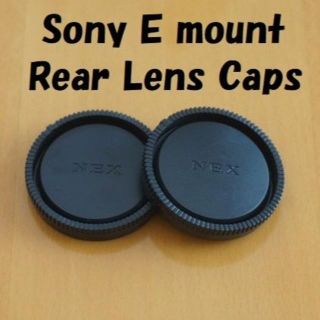 ソニー(SONY)のSony Eマウント用　互換リヤレンズキャップｘ2P(ミラーレス一眼)