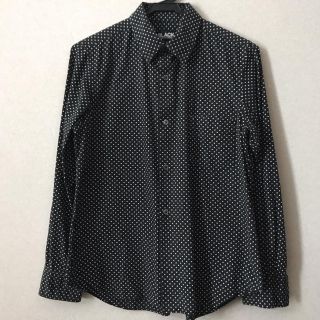 コムデギャルソン(COMME des GARCONS)の水玉 ドット シャツ ★ ブラックコムデギャルソン(シャツ/ブラウス(長袖/七分))