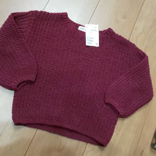 エイチアンドエム(H&M)のH&M ワインレッド セーター 100 新品(ニット)