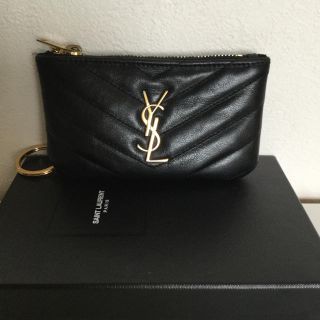 サンローラン(Saint Laurent)の【SAINT LAURENT 】キーリング付きコインケース✨美品✨全付属品付き(コインケース)