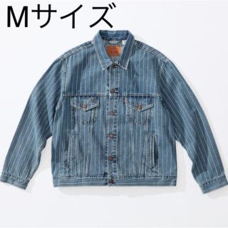 シュプリーム(Supreme)のsupreme Levi’s pinstripe tracker  jacket(Gジャン/デニムジャケット)