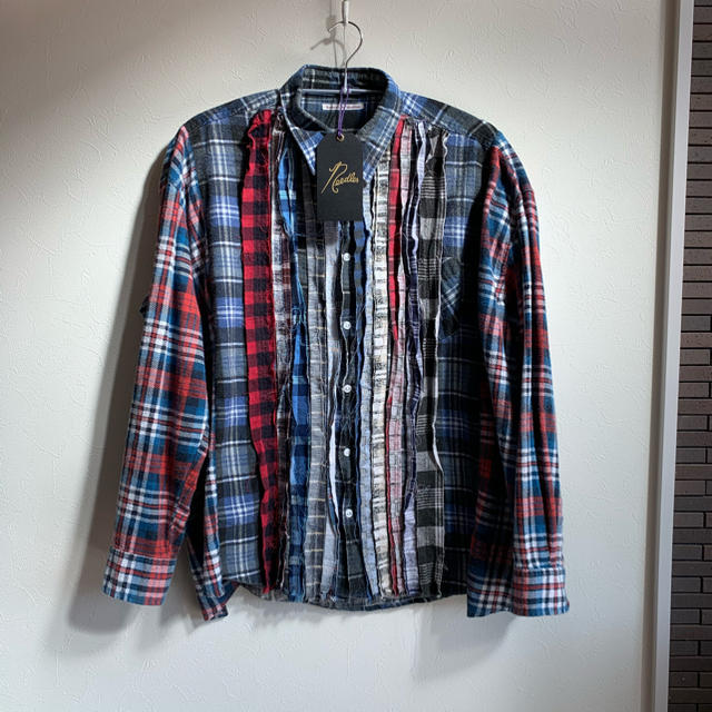 19AW Needles Wide Ribbon Flannel shirt
