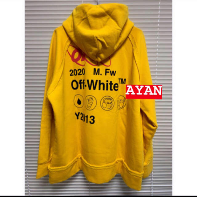 OFF-WHITE(オフホワイト)の売り切り！希少品【off-white フーディスウェットパーカー Lサイズ】 メンズのトップス(パーカー)の商品写真