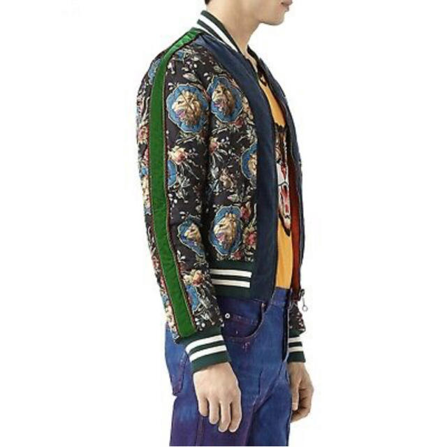 SALE/10%OFF Gucci Jacket Bomber Gaden Lion Grotesque gucci