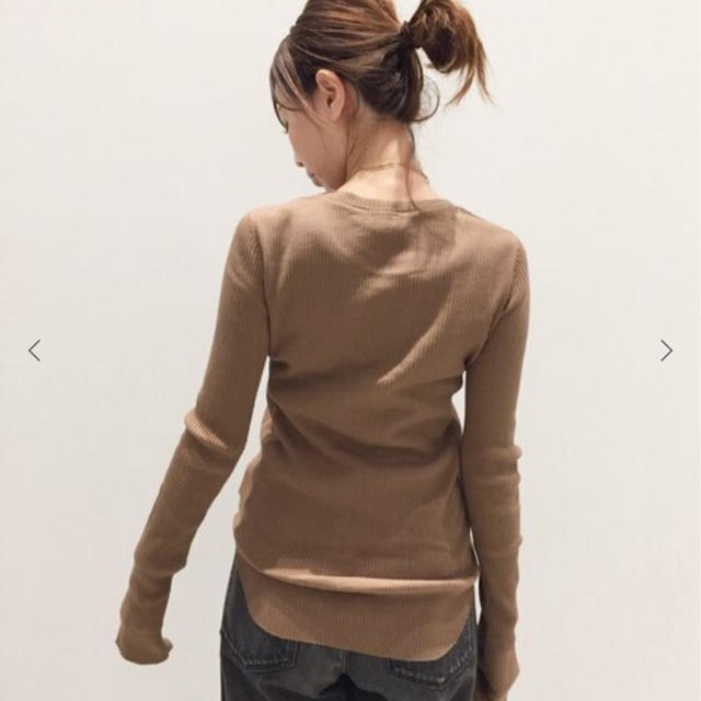 L'Appartement DEUXIEME CLASSE(アパルトモンドゥーズィエムクラス)のアパルトモン☆RIB L/S TOP レディースのトップス(カットソー(長袖/七分))の商品写真