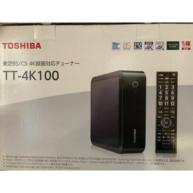 東芝4KチューナーTT-4K100 - テレビ/映像機器