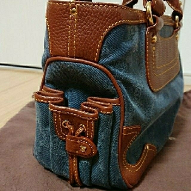 celine(セリーヌ)のCELINE マカダム ブギーバッグ デニム レディースのバッグ(ハンドバッグ)の商品写真