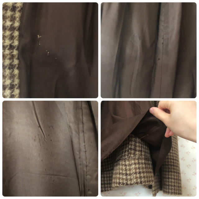 BEAMS(ビームス)の古着/チェックロングコート レディースのジャケット/アウター(ロングコート)の商品写真