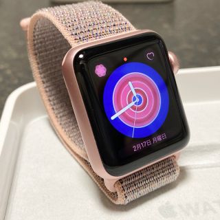 アップルウォッチ(Apple Watch)のレア 美品 ローズゴールド Apple Watch Series 2 38mm(その他)