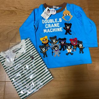 ミキハウス(mikihouse)の新品タグ付き！2枚セット ダブルビー 90.(Tシャツ/カットソー)