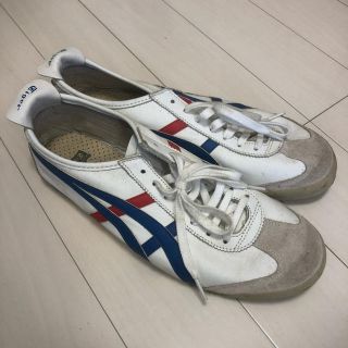 オニツカタイガー(Onitsuka Tiger)のオニツカタイガーメキシコ66ホワイトブルーレッド(スニーカー)