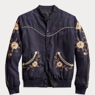 ダブルアールエル(RRL)の新品*RRL*リバーシブル　ウエスタン　ツアージャケット*M*　ダブルアールエル(スカジャン)