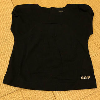ベベ(BeBe)のＢｅＢｅ　Tシャツ　黒　100(Tシャツ/カットソー)