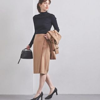 ユナイテッドアローズ(UNITED ARROWS)のUnited Arrows★定価19000円美品スカート★キャメル(ひざ丈スカート)