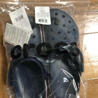 クロックス(crocs)のクロックス　ネイビー　26㎝　新品！(サンダル)