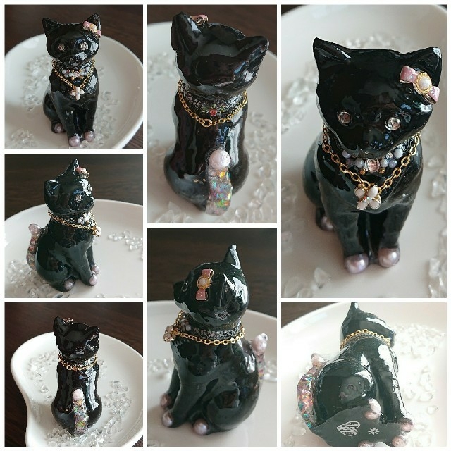 公式・特典付 デカ黒にゃん☆オルゴナイト 311110.8円 インテリア/家具 ...