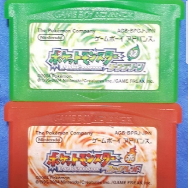 ゲームボーイアドバンス(ゲームボーイアドバンス)のGBA　ファイアレッド　リーフグリーン　ソフトのみ エンタメ/ホビーのゲームソフト/ゲーム機本体(携帯用ゲームソフト)の商品写真