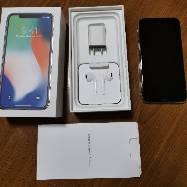 売り切り御免！】 iPhone - 【iPhone】iPhoneX 64GB シルバー SIM