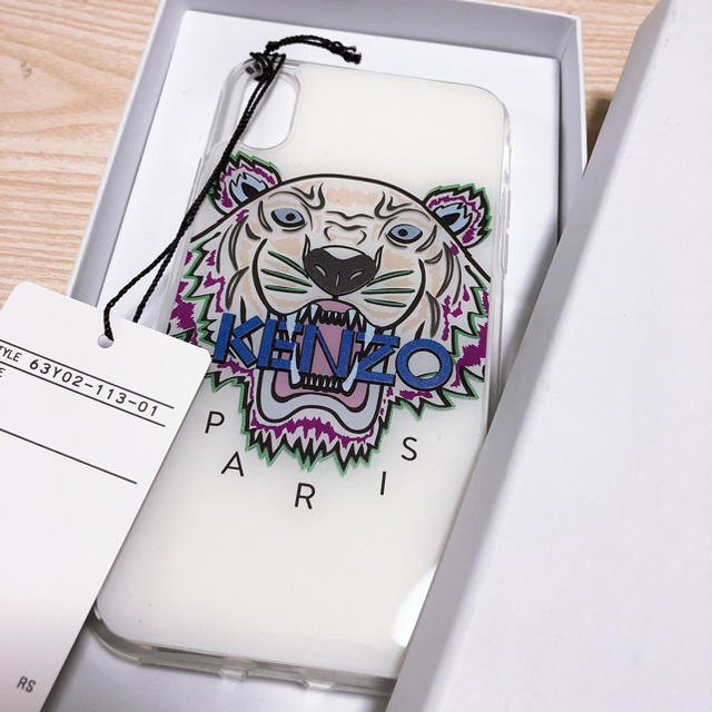 KENZO(ケンゾー)のkenzo ケンゾー iPhoneケース Xs用 ホワイト スマホ/家電/カメラのスマホアクセサリー(iPhoneケース)の商品写真