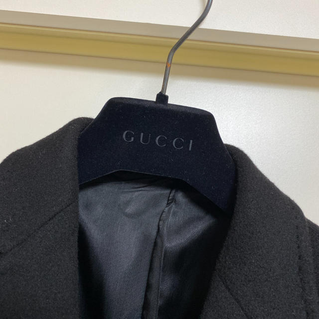 Gucci(グッチ)の１０万値下げ！GUCCI  最高級 ウール 比翼 チェスターコート メンズのジャケット/アウター(チェスターコート)の商品写真