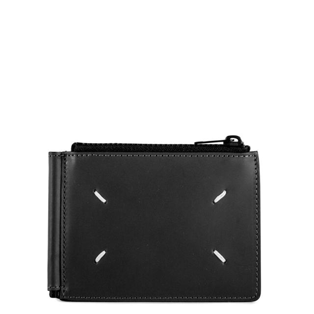 新品 国内完売メゾンマルジェラ レザー ブラック マネークリップ 二つ折り 財布のサムネイル