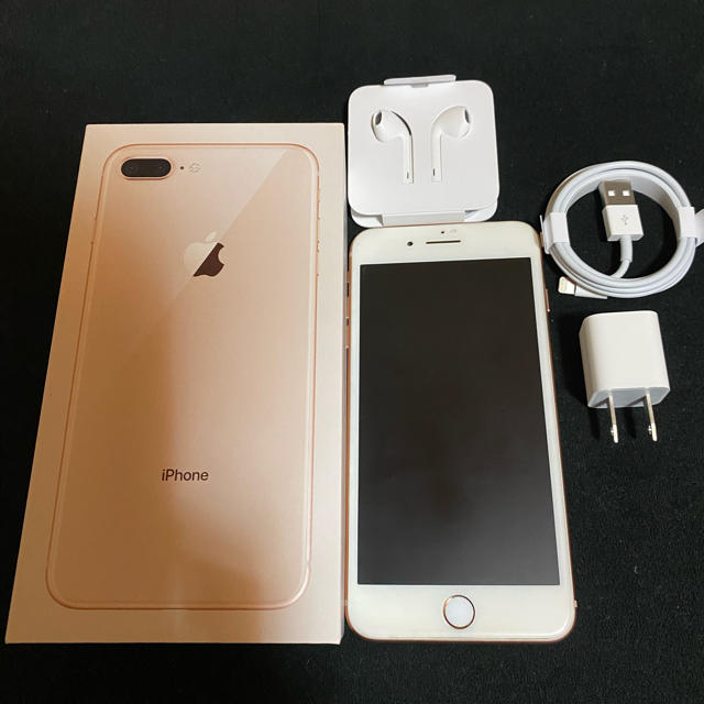 iPhone8plus 64GB ゴールド SIMフリー 付属品完備