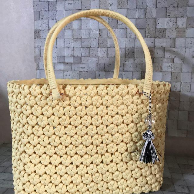 おかん様 専用 花結び編みかごバック クラフトバンド 3点の通販 By R S Shop ラクマ